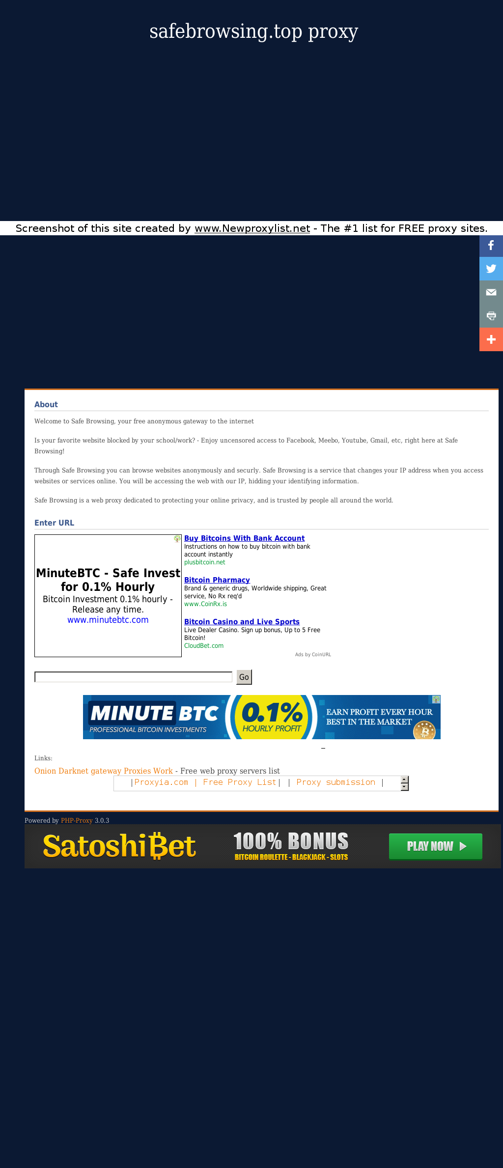 Unblock Proxy Sites List